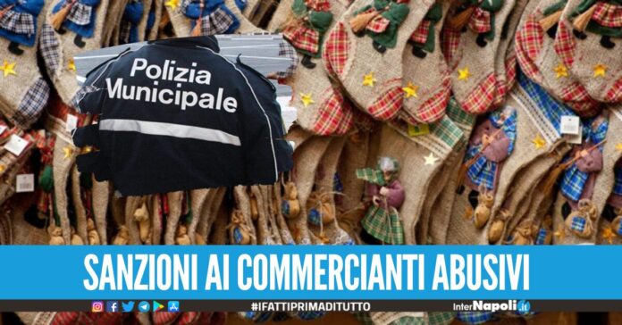 Bancarelle abusive per le calze dell'Epifania, controlli e sequestri a Frattamaggiore