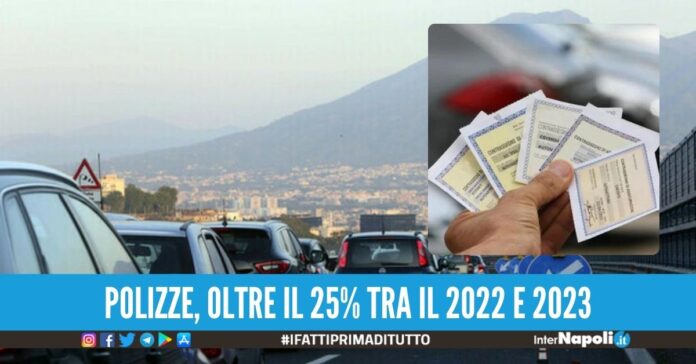 Assicurazioni in aumento