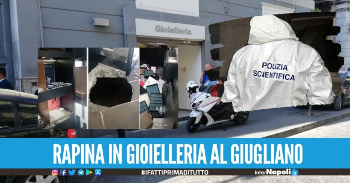 Torna a colpire la banda del buco a Giugliano, assalto alla gioielleria Pennacchio al Corso Campano