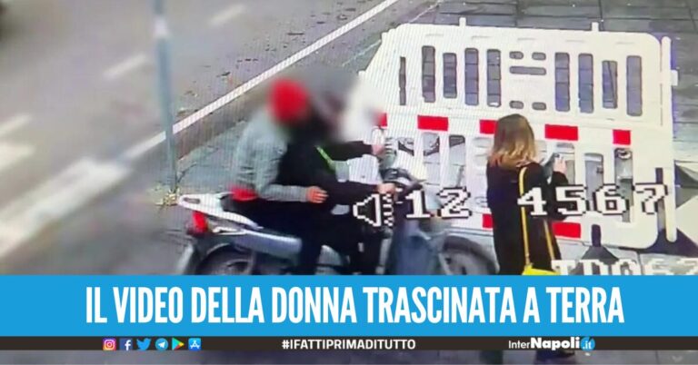 Donna scippata e trascinata in strada a Napoli per un cellulare, presi i due rapinatori