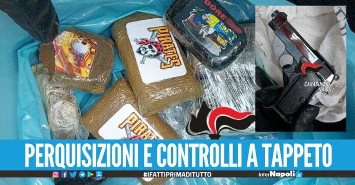 Due pistole pronte a sparare ed oltre 3 chili di droga, arresti tra Pozzuoli e Giugliano