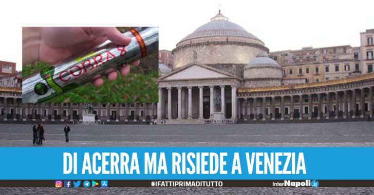 Esplode 'cobra' in Piazza Plebiscito per festeggiare Capodanno, scarcerato dopo l'arresto