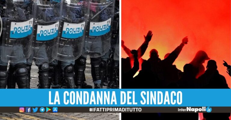 Violenza a Torre del Greco, scontri tifosi-forze dell’ordine dopo Turris-Messina