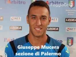 Giugliano-Foggia sarà diretta dall’arbitro Giuseppe Mucera della sezione di Palermo