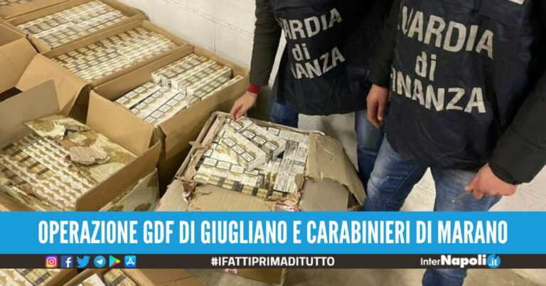 Sigarette di contrabbando, due arresti nel Napoletano: sequestrati 122 kg e oltre 4mila euro