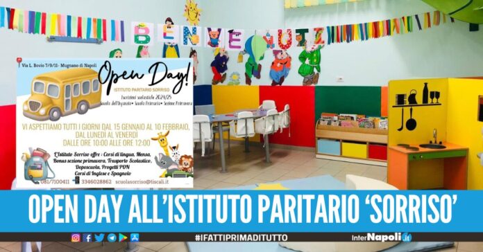 L'Istituto Paritario 'Il Sorriso' di Mugnano apre le porte, presentata la ricca offerta formativa