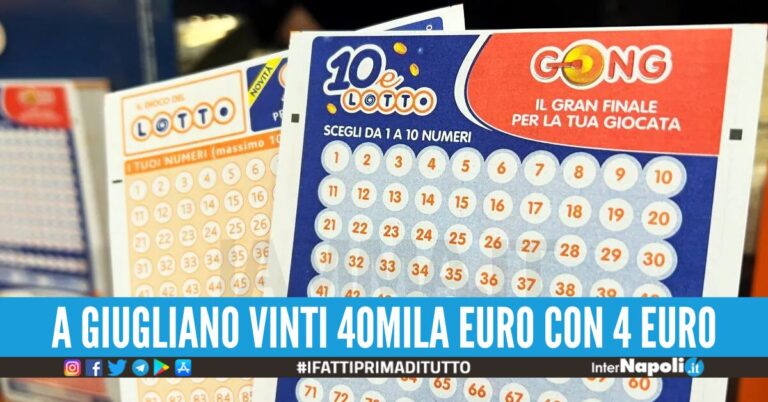 Lotto e 10eLotto, vinti 90mila tra Napoli e provincia: festa anche a Giugliano