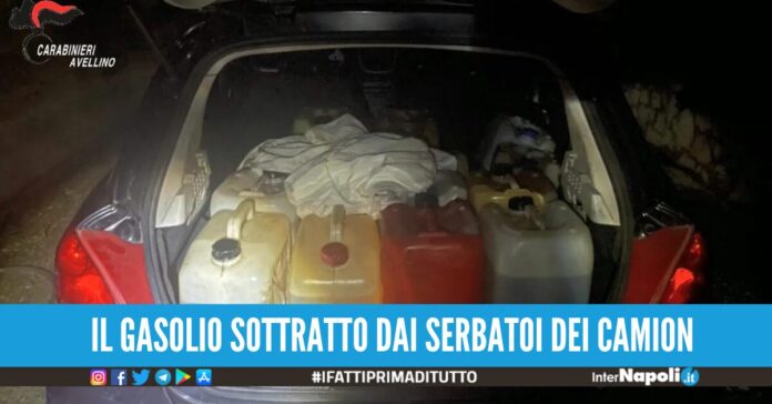 gasolio rubato avellino