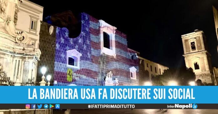 bandiera usa piazza del gesù