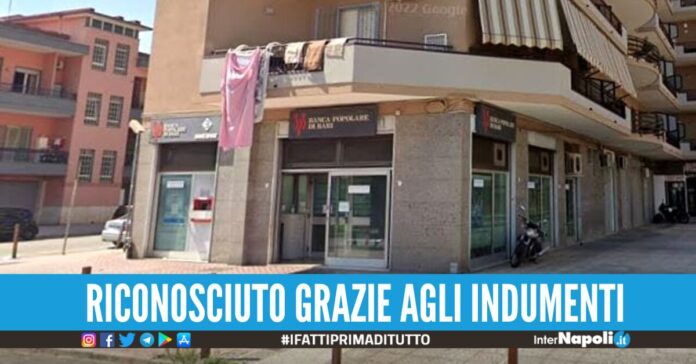 colpo in banca ad aversa