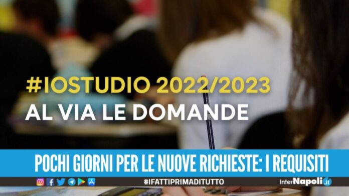 Borse di studio da 250 euro per gli studenti campani, parte il bando