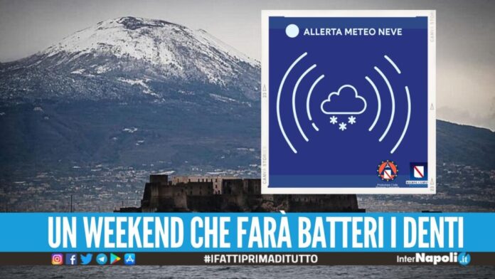 Schiaffo d'inverno a Napoli, scatta l'allerta neve della Protezione Civile