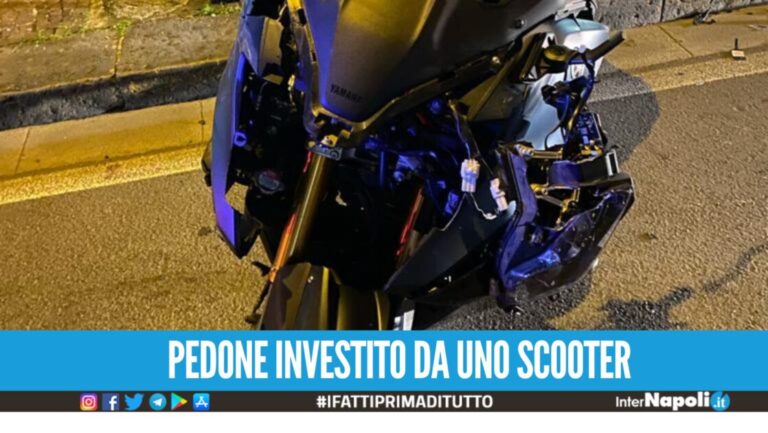 Investito da uno scooter a Napoli: pedone finisce in prognosi riservata