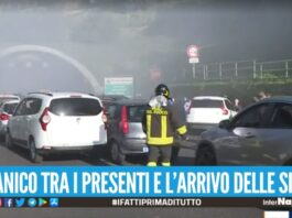 Il fumo invade la Tangenziale di Napoli, fuga a piedi degli automobilisti