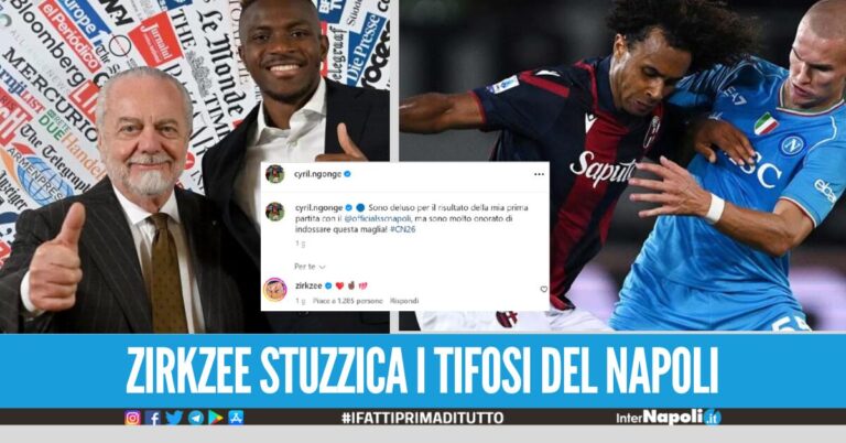 Osimhen e Adl hanno preso in giro i tifosi del Napoli col rinnovo, Zirkzee con un commento stuzzica gli azzurri