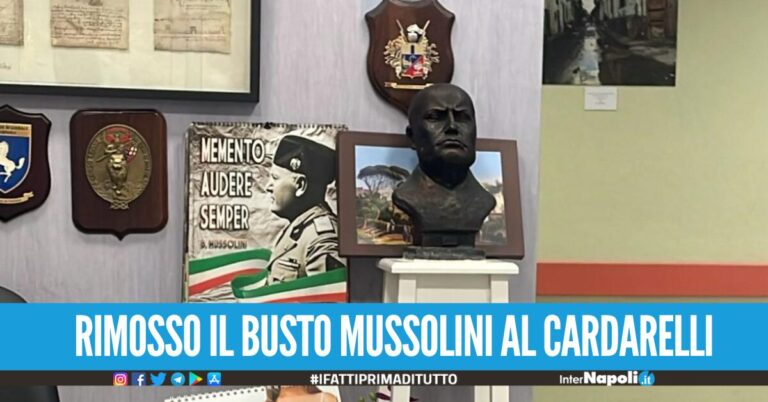 Ospedale Cardarelli, rimosso il busto di Mussolini aperta inchiesta interna sui responsabili