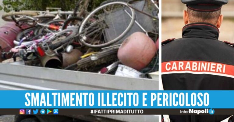 Raccolta abusiva di rifiuti a domicilio, sorpresi dai carabinieri a Qualiano: 4 denunce