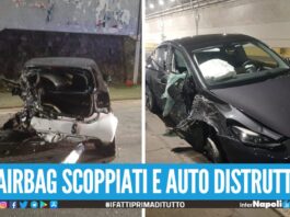 Violento scontro tra una Smart e una Tesla a Fuorigrotta, feriti gravemente 3 giovani
