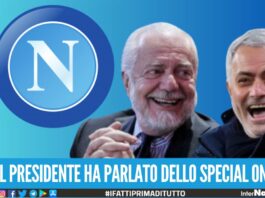 ultime notizie calcio Napoli allanatore Napoli José Mourinho Aurelio De Laurentiis