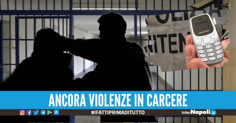 “La sim non funziona”, follia nel carcere di Carinola: detenuto aggredisce tre agenti