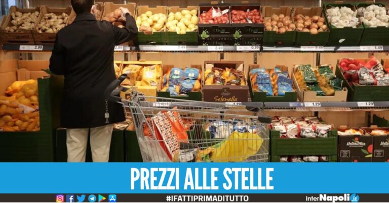 Napoli città regina dell’inflazione, la spesa diventa sempre più costosa: pane e pasta i prezzi con più aumenti