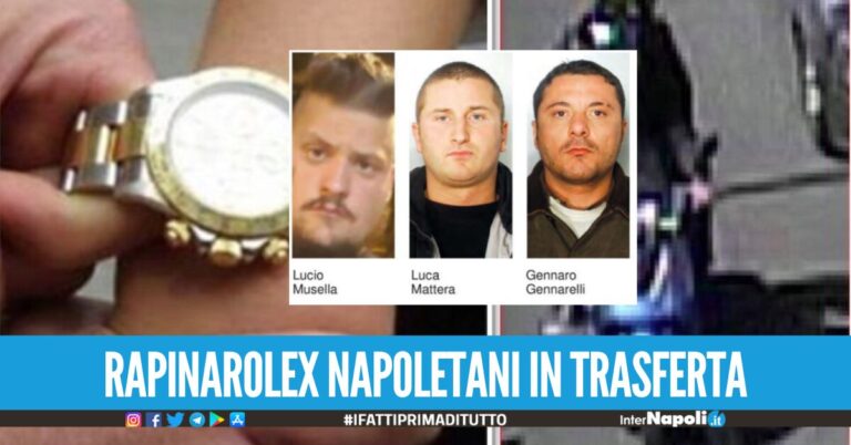 Rapina di un Rolex da 40mila euro, condanne in Appello per la banda di Napoli