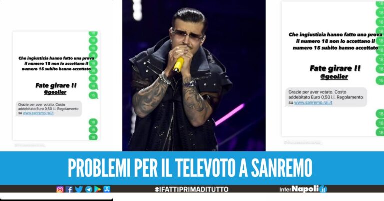 Sanremo 2024, problemi al televoto: anche Geolier lancia un appello
