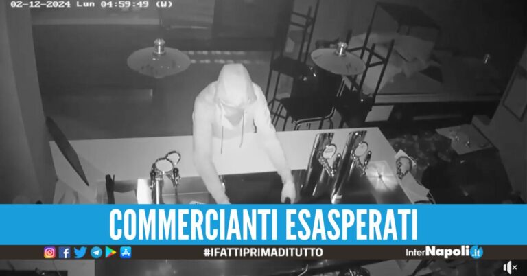 Boom di furti a Lago Patria, ancora un bar svaligiato nella notte: è il quarto colpo in un mese