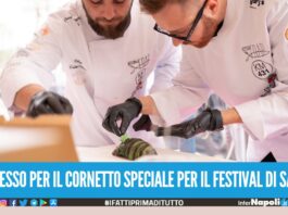 La Campania a Sanremo vince anche a tavola, grande successo per il cornetto degli chef Rosario Amato e Cristian Oliviero