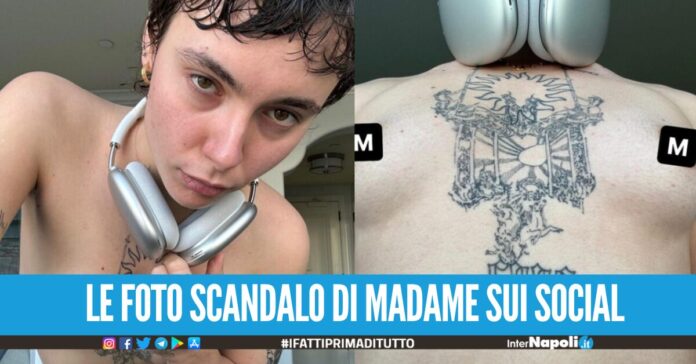Madame scatena i fans, foto senza reggiseno sui social