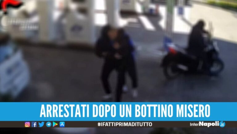 Baby rapinatori in azione nel Napoletano, pistola in pugno contro il benzinaio: arrestati