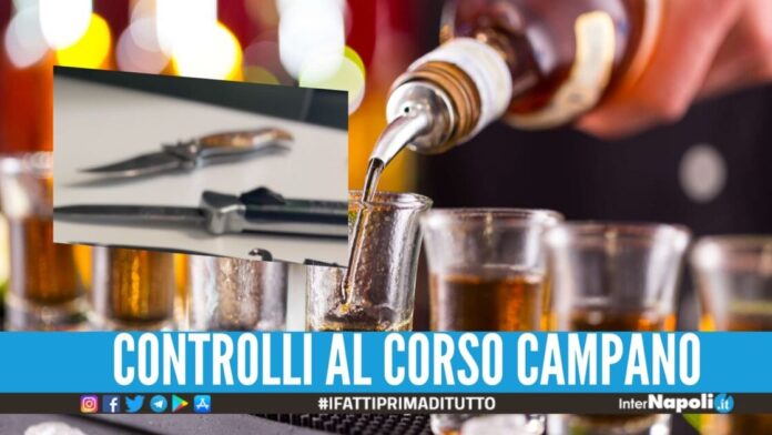 Erano armati di coltelli in un bar, denunciati 3 ragazzi a Giugliano