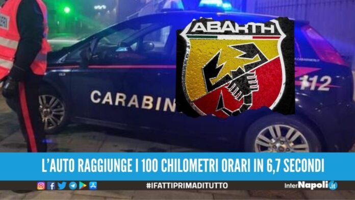 Da Arzano a Napoli a bordo di una 500 Abarth, denunciati 4 minorenni