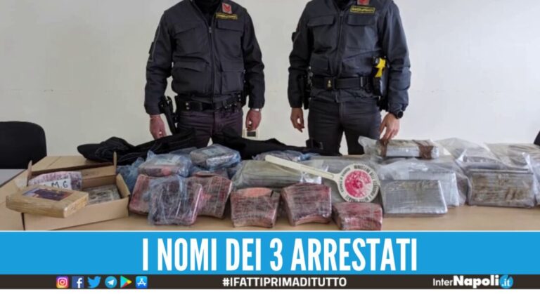 Sequestro di cocaina a Caivano, colpo da 5 milioni di euro ai narcos
