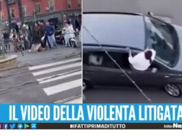 Rissa tra donne in piazza a Napoli, tirate di capelli e pugni in strada