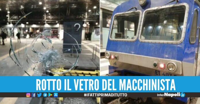 sasso contro il vetro cumana pozzuoli