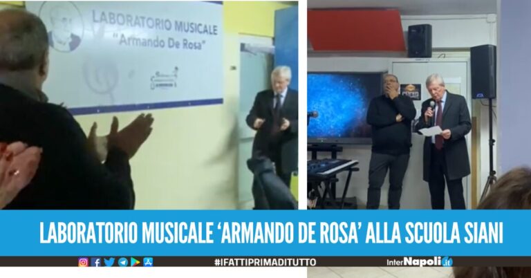 Scuola Siani di Villaricca, il laboratorio musicale intestato alla memoria di Armandino De Rosa