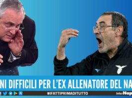 esonero Maurizio Sarri allenatore Lazio Claudio Lotito