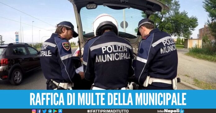 raffica di multe della municipale