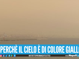 Cielo giallo e cappa di polvere a Napoli e provincia, l'Arpac Aumento rilevante delle concentrazioni di PM10