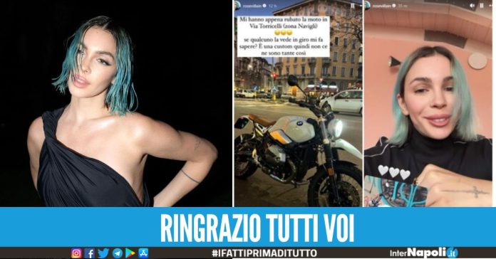 Rose Villlain, le rubano la moto a MIlano ed è un fan a ritrovarla