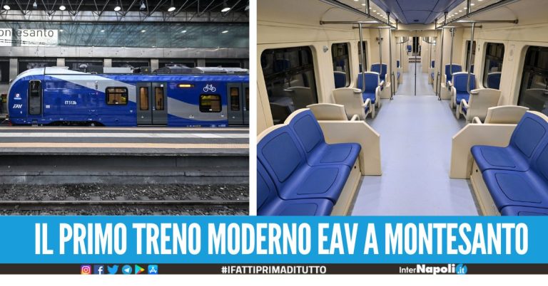 Parte il primo dei 6 nuovi treni acquistati per l'Eav, anche wi-fi a disposizione dei passeggeri