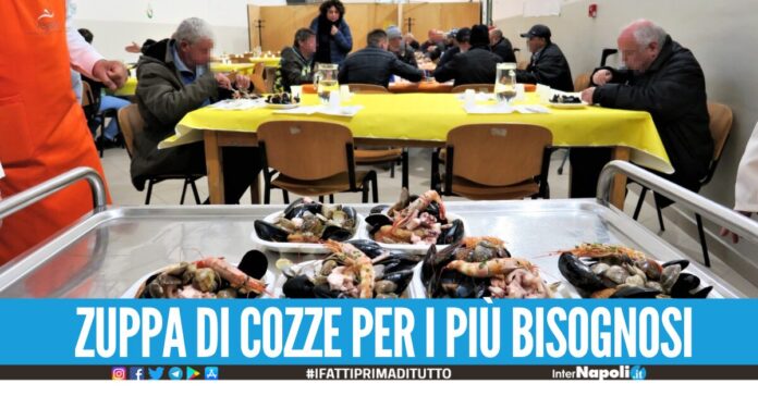 Napoli dal cuore d'oro, zuppa di cozze per i senza tetto