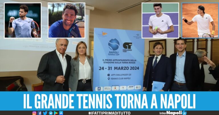 Torna il tennis internazionale in città, presentata l’edizione 2024 della Napoli Tennis Cup