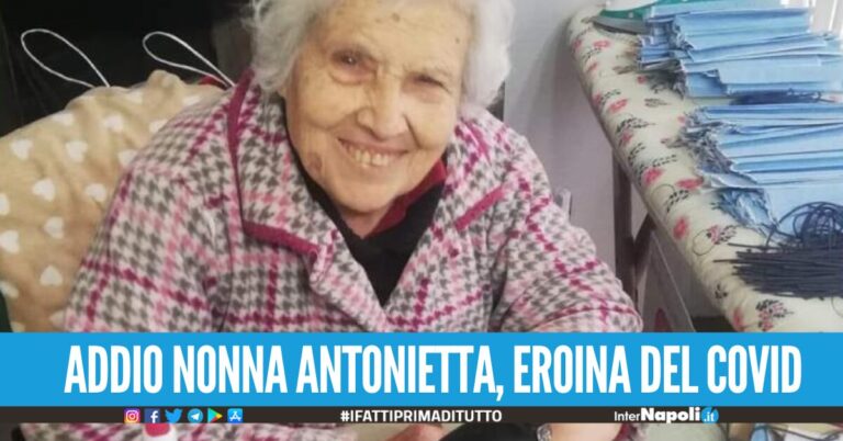 E' morta nonna Antonietta, famosa in tutta Italia per aver donato le mascherine durante l'emergenza Covid