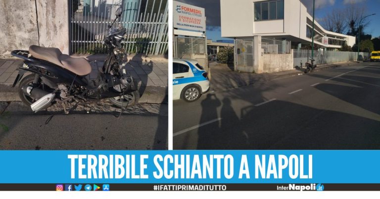 Incidente nella zona ospedaliera a Napoli, 21enne in sella ad uno scooter travolto da una Fiat Panda