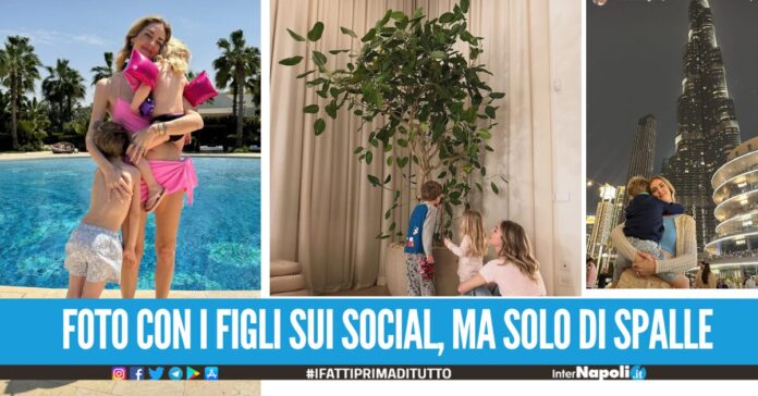 I Ferragnez ai ferri corti, foto ai figli solo di spalle Fedez cambia casa 