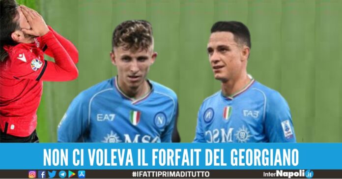 Napoli-Atalanta Kvaratskhelia infortunio raspadori lindstrom chi giocherà posto