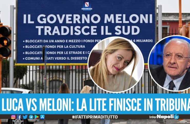 Manifesti contro la Meloni con i soldi della Regione, Fratelli d'Italia denuncia Vincenzo De Luca