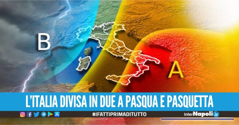 Meteo a Pasqua e Pasquetta, l’Italia spaccata tra maltempo e caldo africano